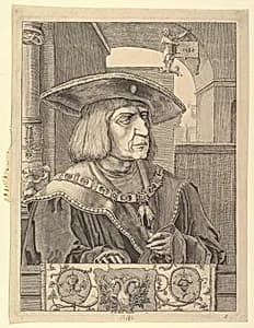 Emperor Maximilian I (copy) by Joannes de Ram|Lucas van Leyden