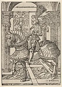 Emperor Maximilian I on Horseback by Hans Burgkmair