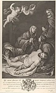 Entombment of Christ by Angelo Ricci|Jusepe de Ribera (called Lo Spagnoletto)|Domenico Cunego