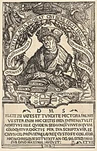 Epitaph of Conrad Celtis by Hans Burgkmair