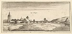 Esslingen, from "German Views" by Wenceslaus Hollar