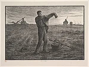 Evening, from "Four Times of the Day" by Jean-François Millet|Jacques-Adrien Lavieille