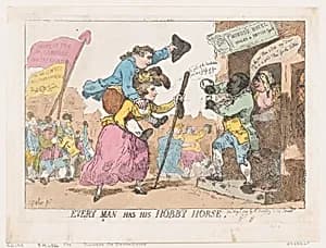 Every Man Has His Hobby Horse by Charles James Fox|Thomas Rowlandson|William Humphrey|Georgiana, Duchess of Devonshire