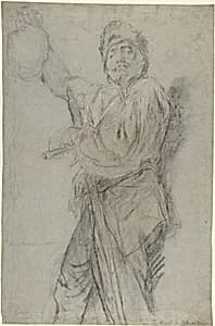 Executioner Holding Up a Severed Head
