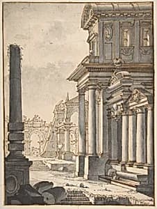 Façade and Ruins by Mauro Antonio Tesi