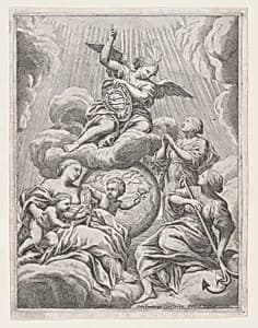 Faith, Hope, and Charity by Pietro da Cortona (Pietro Berrettini)|Dominique Barrière