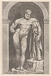 Farnese Hercules by Mario Cartaro|Giorgio Ghisi