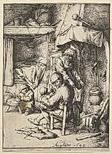 Father Feeding his Child by Adriaen van Ostade
