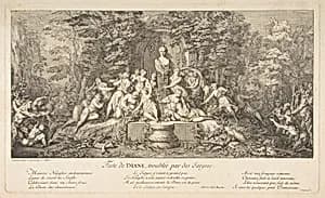 Feast of Diana by Claude Gillot