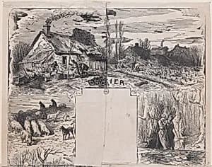 February from Album of Rustic Subjects by Charles Jacque