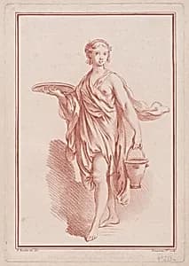 Femme drapée by Gilles Demarteau|François Boucher