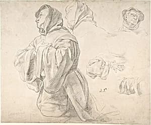 Figures of Monks by Juan Carreño de Miranda