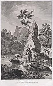 First View Close to Nice by Pierre François Basan|Joseph Vernet
