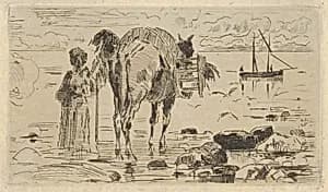 Fishermen (Pêcheurs de Valech) by Félix-Hilaire Buhot
