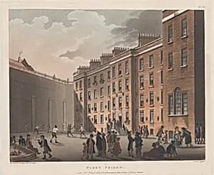 Fleet Prison by Thomas Rowlandson|Auguste Charles Pugin|Rudolph Ackermann, London|Joseph Constantine Stadler