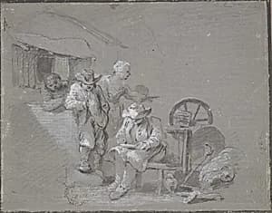 Flemish Peasants by Frans Boudewyns