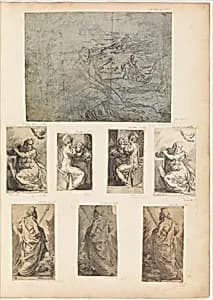 Flight into Egypt ? by Andrea Schiavone (Andrea Meldola)|Titian (Tiziano Vecellio)