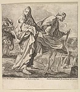 Flight into Egypt by Carlo Maratti|Arnold van Westerhout|Robert van Audenaerde
