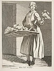 Flower Vendor by Edme Bouchardon|Anne Claude Philippe de Tubières, comte de Caylus