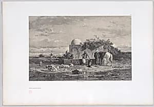 Fontaine aux environs de Tunis by Bertauts|Charles Emile de Tournemine|Jules Didier