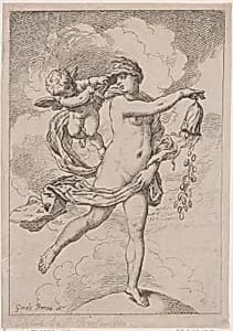 Fortuna with a Purse by Guido Reni|Thomas Rowlandson