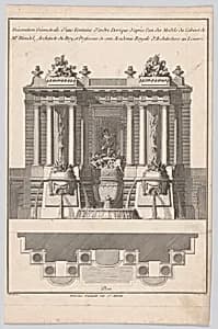 Fountain Design by Jean Dominique Etienne Le Canu|Jacques François Blondel