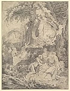 Fountain of Love by François Boucher|Gabriel Huquier|Pierre Aveline