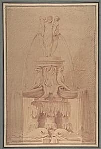 Fountain Surmounted by Three Nymphs by Edme Bouchardon