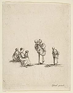 Four Beggar Women by Stefano della Bella|Israël Henriet