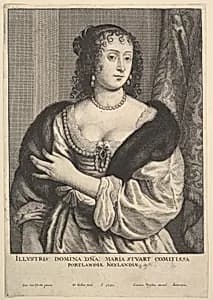 Frances Stuart, Countess of Portland by Anthony van Dyck|Wenceslaus Hollar|Frances Stuart, Countess of Portland