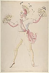 Franconi, Twirling Flaming Cones by Abraham Louis Rodolphe Ducros