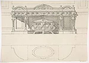 Free Standing Tomb and Canopy by Anonymous, British, 19th century