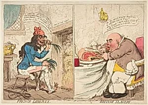 French Liberty – British Slavery by James Gillray|Hannah Humphrey