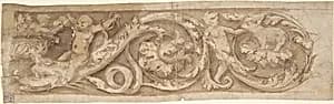 Frieze with Rinceaux and Putti by Anonymous, Italian, 16th century