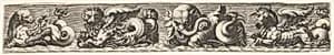 Frieze with Sea Monsters by Johann Theodor de Bry|Giovanni Andrea Maglioli