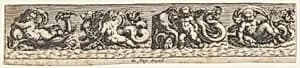Frieze with Sea Monsters by Johann Theodor de Bry|Giovanni Andrea Maglioli
