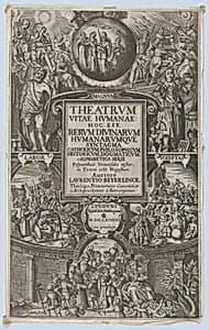 Frontispiece for 'Theatrum Vitae Humanae'