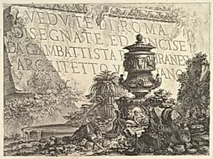 Frontispiece from "Vedute di Roma" by Giovanni Battista Piranesi