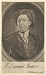 Frontispiece Portrait (Seventeen Small Illustrations for Samuel Butler's Hudibras) by William Hogarth|Jean-Baptiste Monnoyer|Samuel Butler