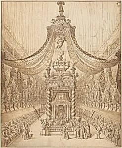Funeral of the Grand Condé by Jean Berain