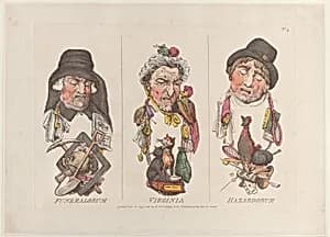 Funeralorum, Virginia, Hazardorum by Rudolph Ackermann, London|Thomas Rowlandson