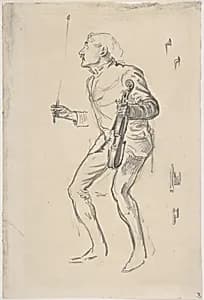 Gecko: study from life by George Du Maurier
