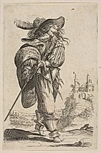 Gentleman Holding a Sword by Anonymous, French, 17th century|Abraham Bosse