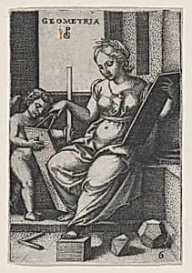Geometria, from The Liberal Arts by Georg Pencz