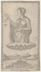 Geometry (Geometria XXIIII) by Master of the E-Series Tarocchi