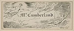 George Cumberland's Message Card by William Blake|George Cumberland