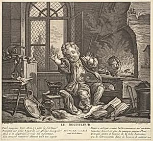 Glass Blower by Claude Augustin Duflos le Jeune|François Boucher