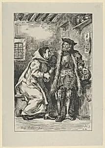 Goetz and Friar Martin by Eugène Delacroix|Andrew, Best, Leloir, Hotelin et Régnier