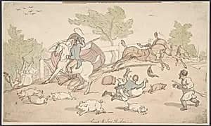 Going to Ivy Bridge by Thomas Rowlandson