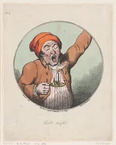 Good Night by Thomas Rowlandson|George Murgatroyd Woodward|Rudolph Ackermann, London